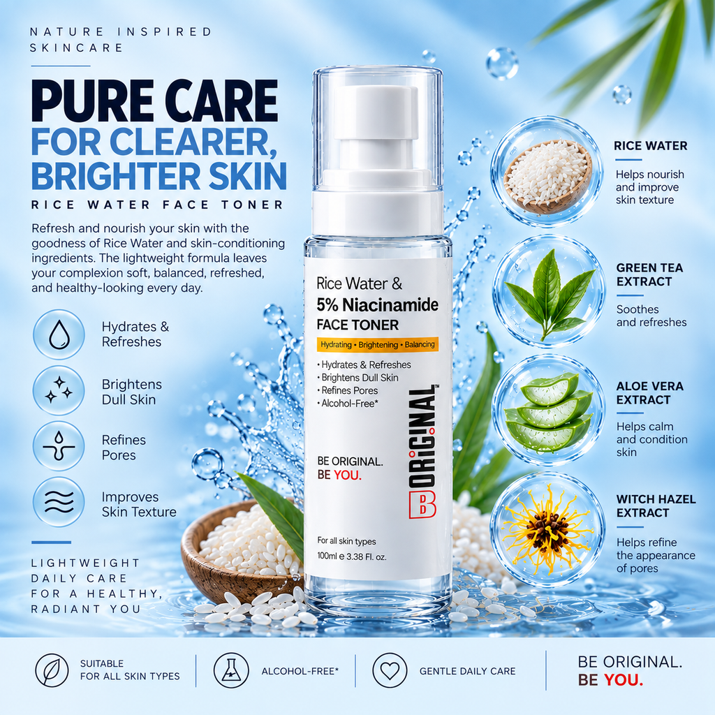 RICE WATER & 5% NIACINAMIDE FACE TONER